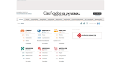 Desktop Screenshot of clasificadoseluniversal.com